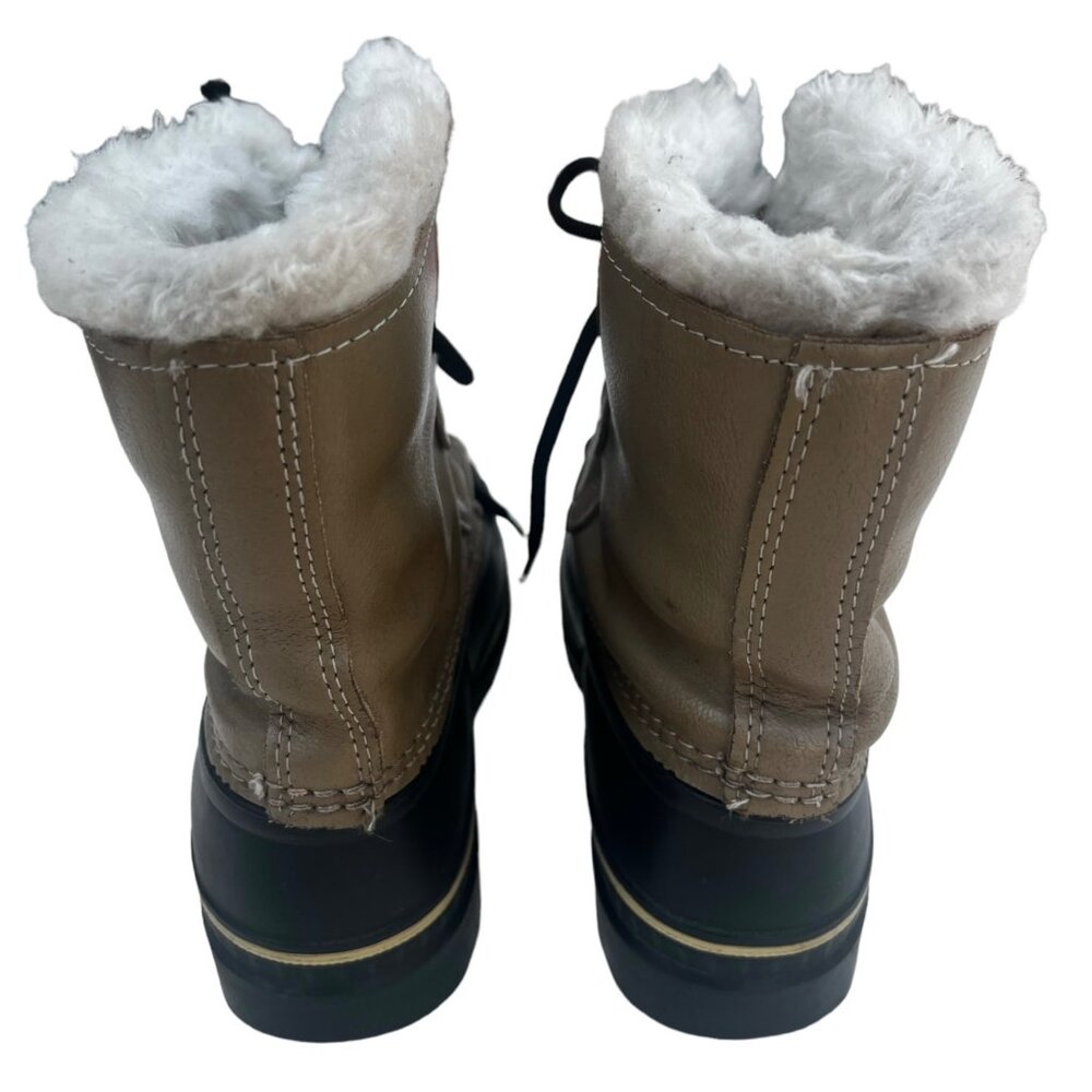 Sorel Women's size 6 Winter Boots - Waterproof Tan & Brown w/ Wool Inser… - Picture 4 of 16